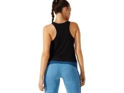 ASICS CROPPED LOGO  JACQUARD TANK-Women T-Shirts & Tops
