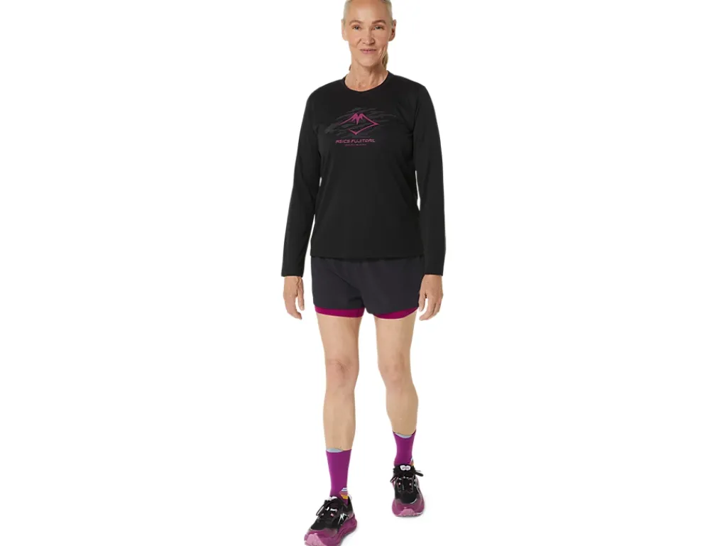 ASICS FUJITRAIL LOGO LONG SLEEVE TOP-Women Trail Running|T-Shirts & Tops