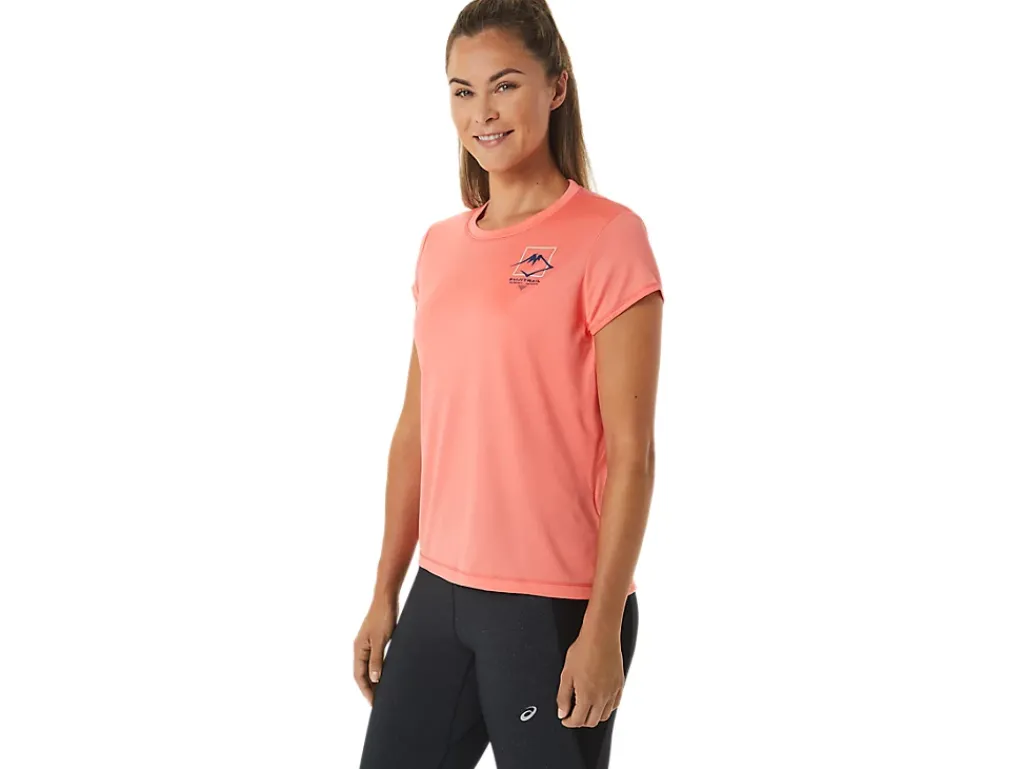 ASICS FUJITRAIL LOGO SHORT SLEEVE TOP-Women Trail Running|Trail Running