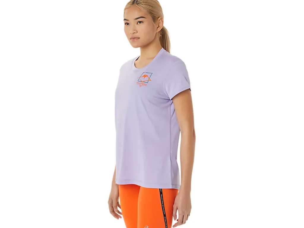 ASICS FUJITRAIL LOGO SHORT SLEEVE TOP-Women Trail Running|Trail Running