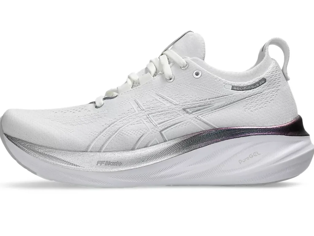 ASICS GEL-NIMBUS 26 PLATINUM-Women Running Shoes|GEL-NIMBUS 26