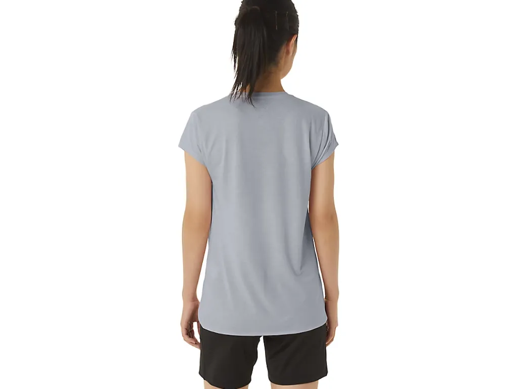 ASICS HEATHER VNECK TOP-Women Extended Sizes|T-Shirts & Tops