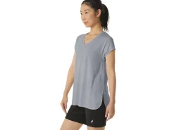ASICS HEATHER VNECK TOP-Women Extended Sizes|T-Shirts & Tops