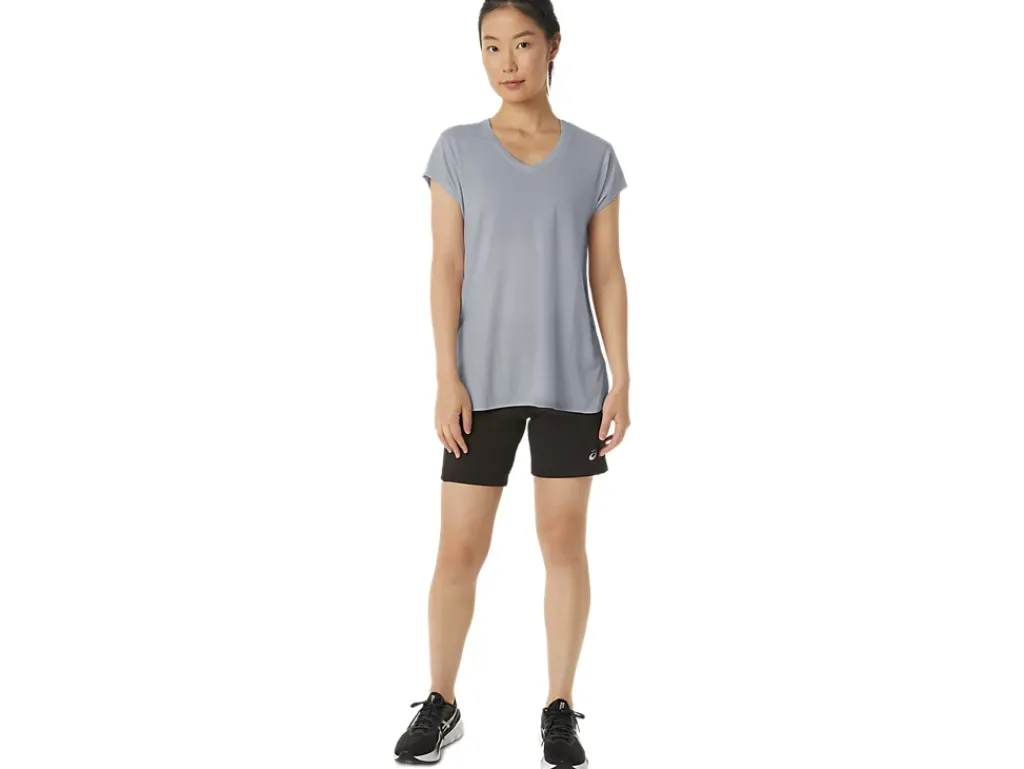 ASICS HEATHER VNECK TOP-Women Extended Sizes|T-Shirts & Tops