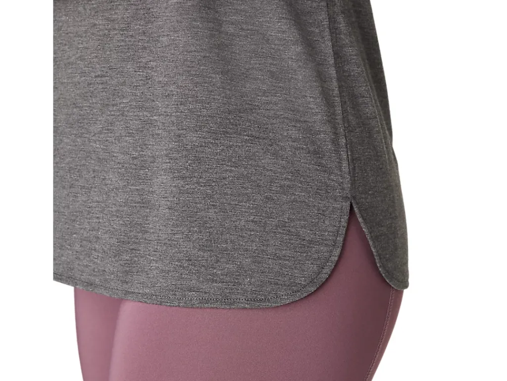 ASICS HEATHER VNECK TOP-Women Extended Sizes|T-Shirts & Tops