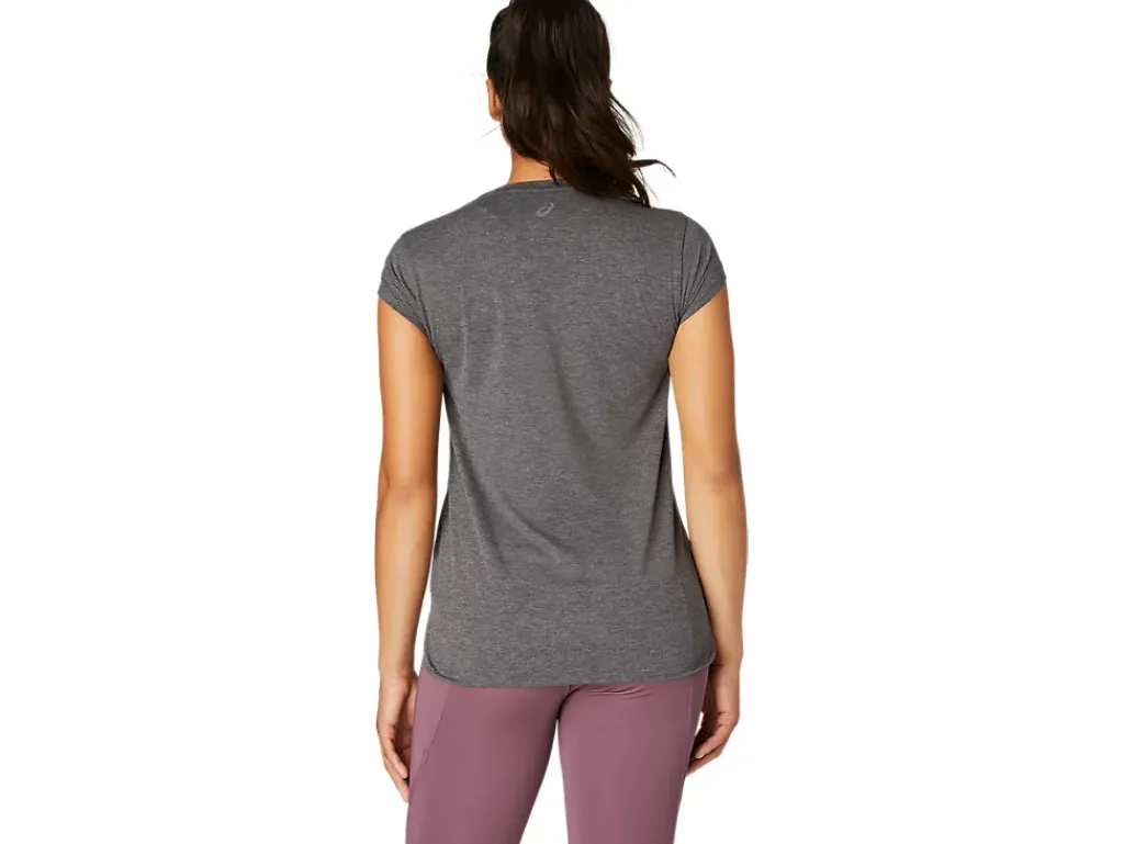 ASICS HEATHER VNECK TOP-Women Extended Sizes|T-Shirts & Tops