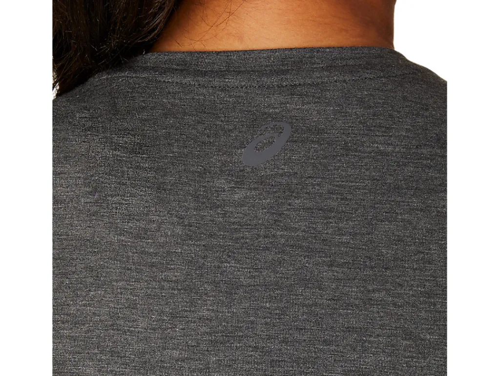 ASICS HEATHER VNECK TOP-Women Extended Sizes|T-Shirts & Tops