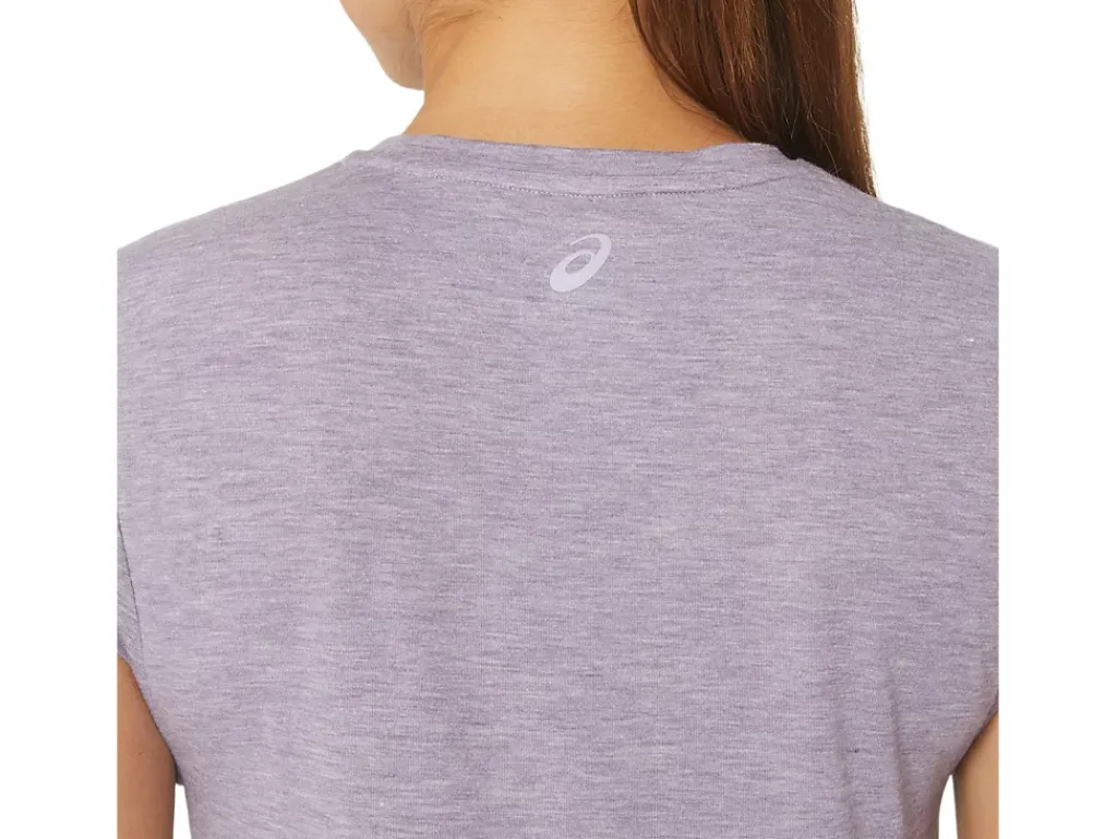 ASICS HEATHER VNECK TOP-Women Extended Sizes|T-Shirts & Tops