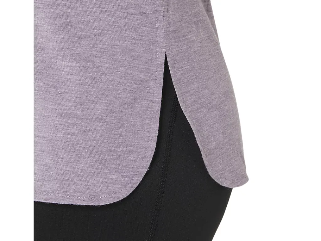 ASICS HEATHER VNECK TOP-Women Extended Sizes|T-Shirts & Tops