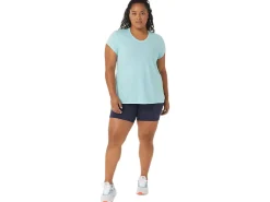 ASICS HEATHER VNECK TOP-Women Extended Sizes|T-Shirts & Tops