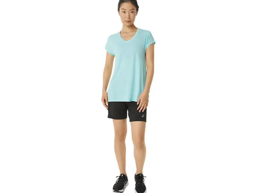 ASICS HEATHER VNECK TOP-Women Extended Sizes|T-Shirts & Tops