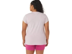 ASICS HEATHER VNECK TOP-Women Extended Sizes|T-Shirts & Tops