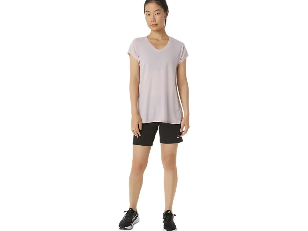 ASICS HEATHER VNECK TOP-Women Extended Sizes|T-Shirts & Tops