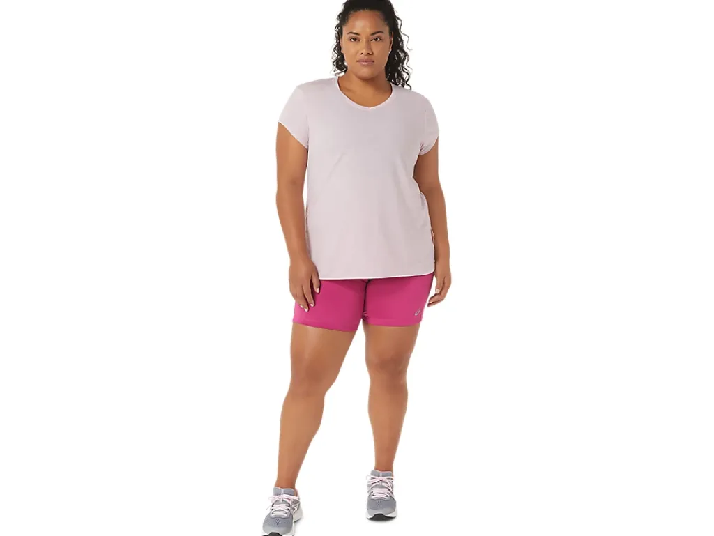 ASICS HEATHER VNECK TOP-Women Extended Sizes|T-Shirts & Tops