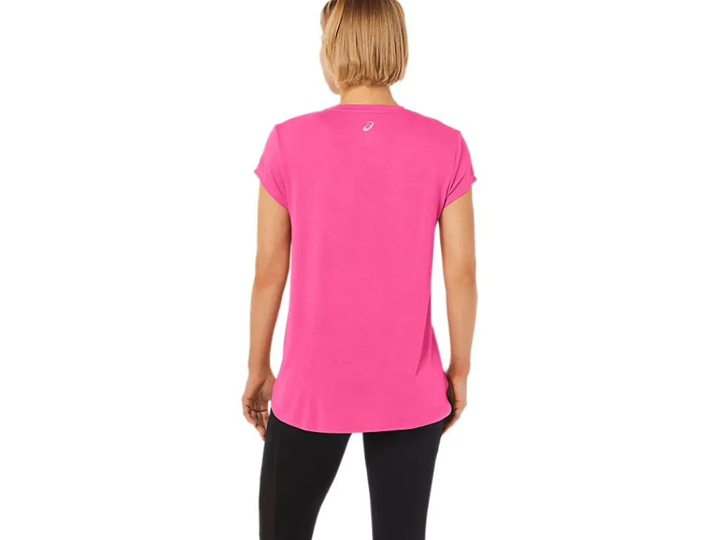 ASICS HEATHER VNECK TOP-Women Extended Sizes|T-Shirts & Tops