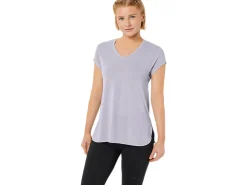 ASICS HEATHER VNECK TOP-Women Extended Sizes|T-Shirts & Tops