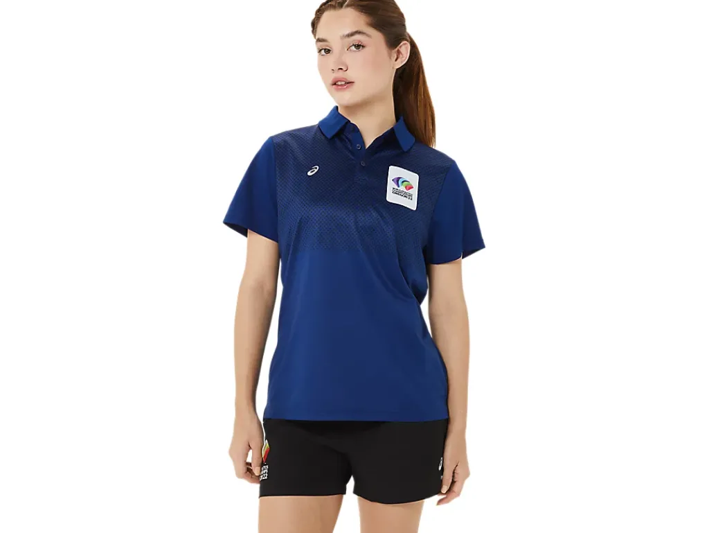 ASICS HEX GRADIENT POLO WCH-Women T-Shirts & Tops