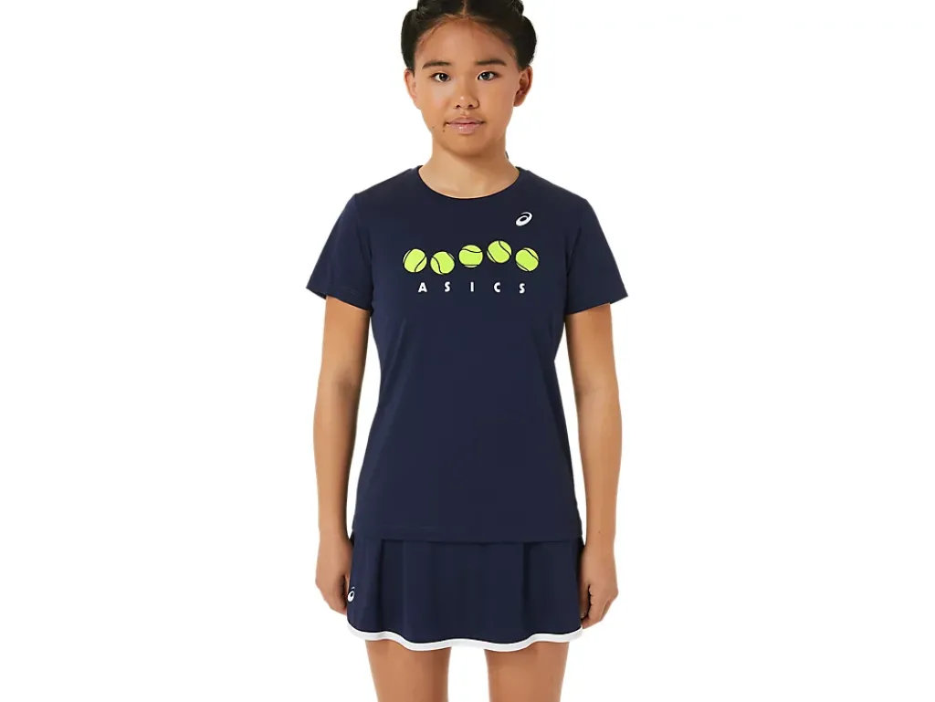 ASICS KIDS; TENNIS GRAPHIC TEE-Kids Tennis|Clothing