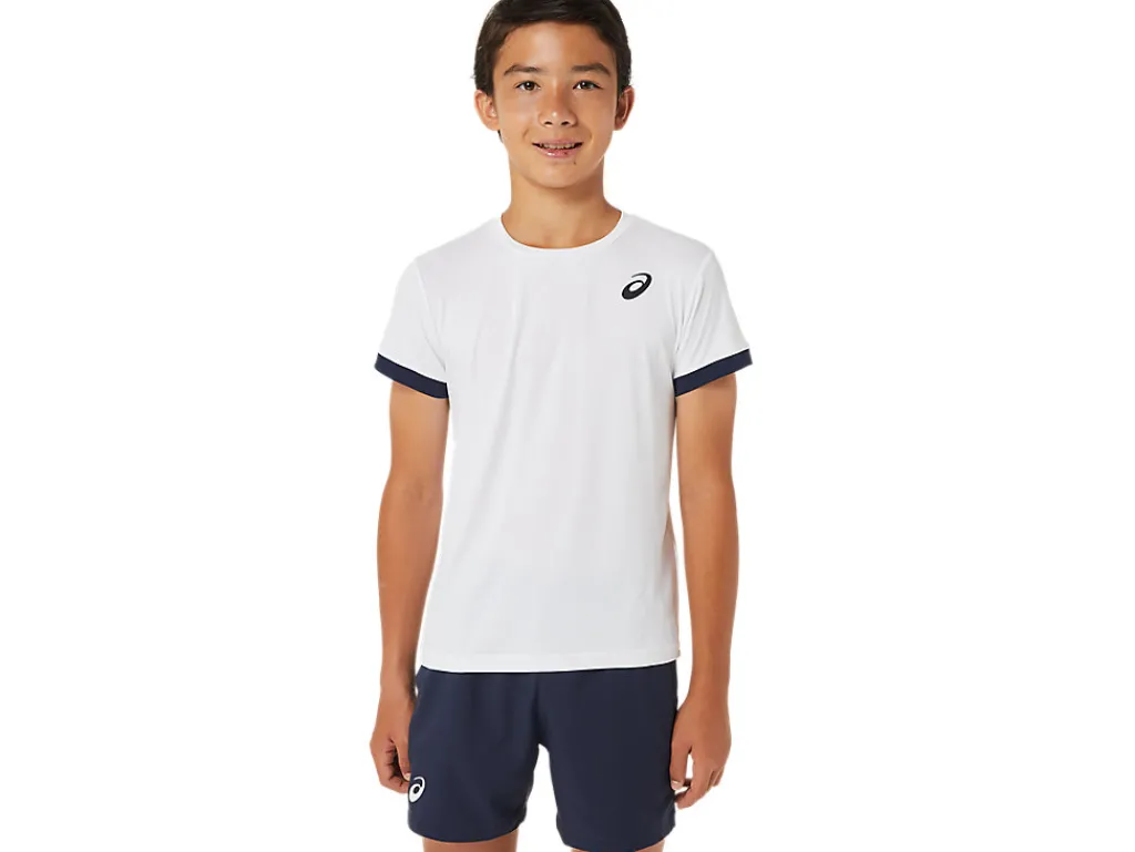 ASICS KIDS; TENNIS SHORT SLEEVE TOP-Kids Tennis|Clothing