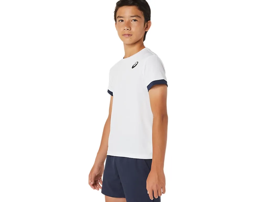 ASICS KIDS; TENNIS SHORT SLEEVE TOP-Kids Tennis|Clothing