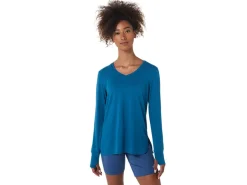 ASICS LONG SLEEVE HEATHER TOP-Women T-Shirts & Tops