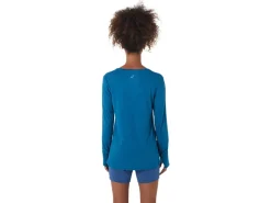 ASICS LONG SLEEVE HEATHER TOP-Women T-Shirts & Tops