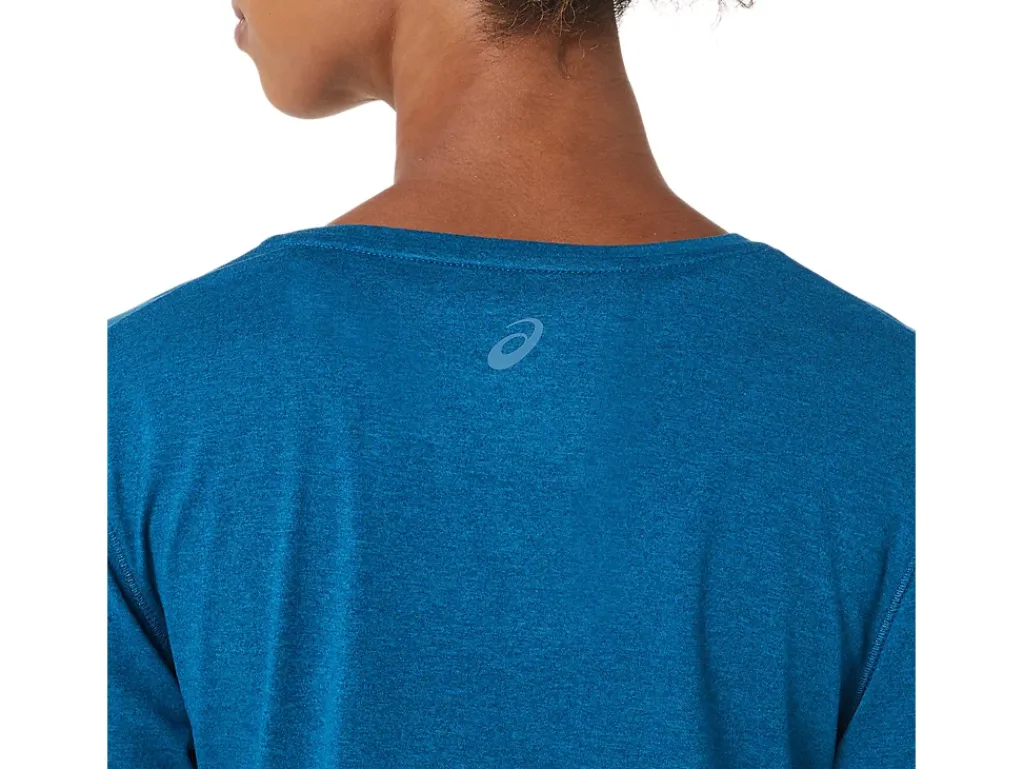ASICS LONG SLEEVE HEATHER TOP-Women T-Shirts & Tops