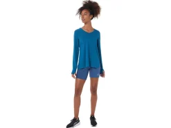 ASICS LONG SLEEVE HEATHER TOP-Women T-Shirts & Tops