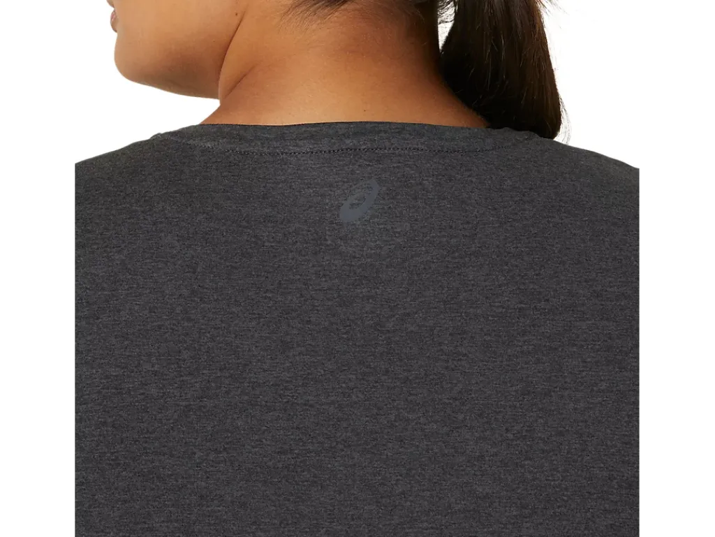 ASICS LONG SLEEVE HEATHER TOP-Women Extended Sizes|T-Shirts & Tops