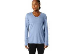 ASICS LONG SLEEVE HEATHER TOP-Women Extended Sizes|T-Shirts & Tops