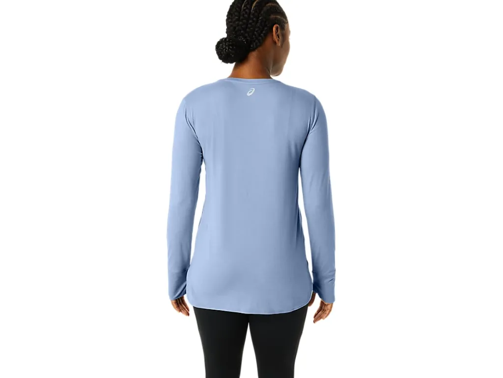 ASICS LONG SLEEVE HEATHER TOP-Women Extended Sizes|T-Shirts & Tops
