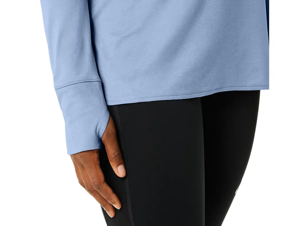 ASICS LONG SLEEVE HEATHER TOP-Women Extended Sizes|T-Shirts & Tops