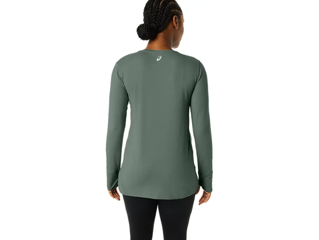 ASICS LONG SLEEVE HEATHER TOP-Women Extended Sizes|T-Shirts & Tops