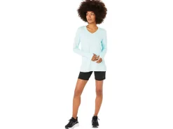 ASICS LONG SLEEVE HEATHER TOP-Women Extended Sizes|T-Shirts & Tops