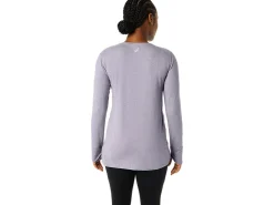 ASICS LONG SLEEVE HEATHER TOP-Women Extended Sizes|T-Shirts & Tops