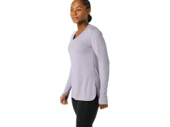 ASICS LONG SLEEVE HEATHER TOP-Women Extended Sizes|T-Shirts & Tops
