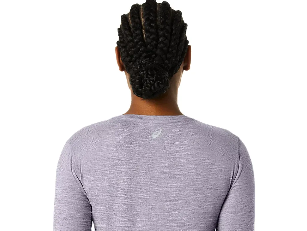 ASICS LONG SLEEVE HEATHER TOP-Women Extended Sizes|T-Shirts & Tops