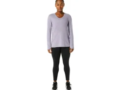 ASICS LONG SLEEVE HEATHER TOP-Women Extended Sizes|T-Shirts & Tops