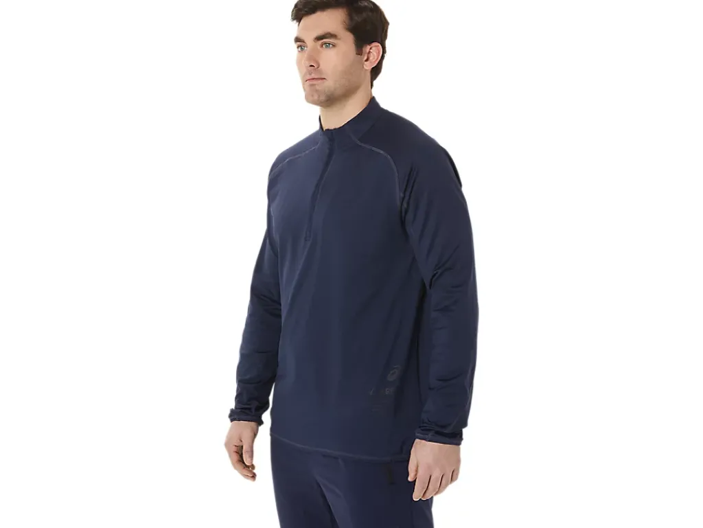 ASICS MEN ACTIBREEZE JACQUARD 1/2 ZIP TOP-Men T-Shirts & Tops|Semi-Annual Sale