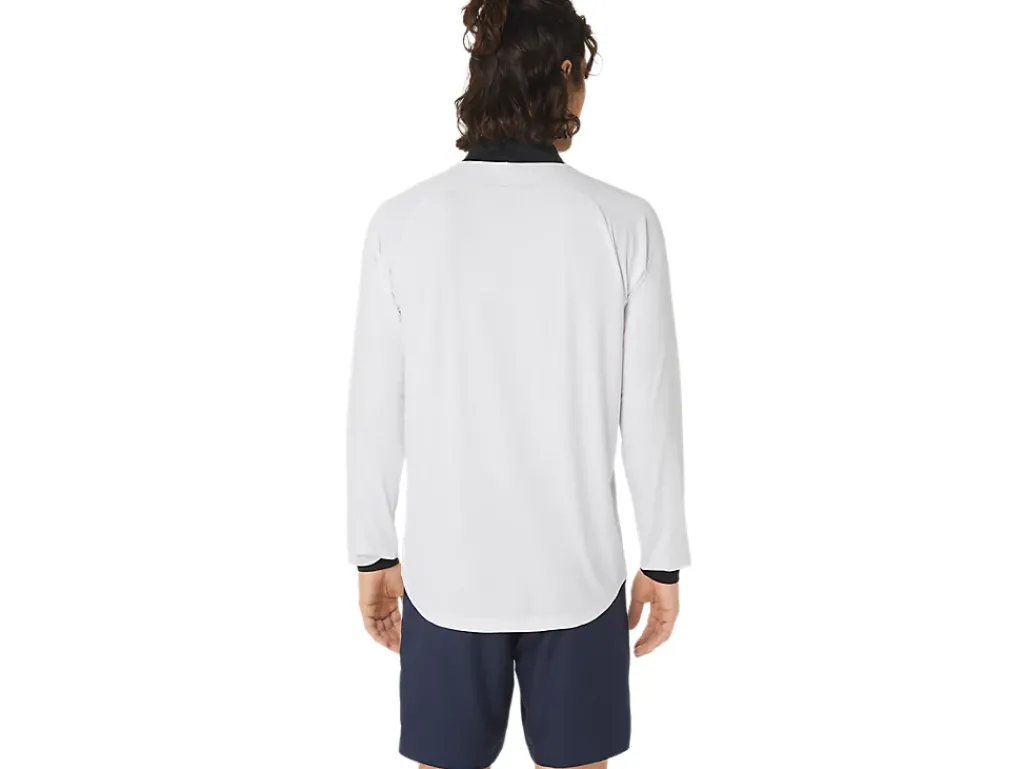ASICS MEN COURT LONG SLEEVE 1/2 ZIP TOP-Men Tennis|Tennis