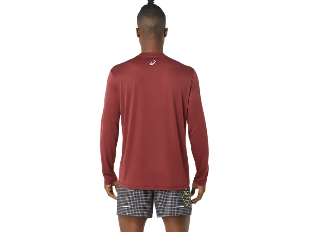 ASICS MEN FUJITRAIL LOGO LONG SLEEVE TOP-Men Trail Running|Extended Sizes