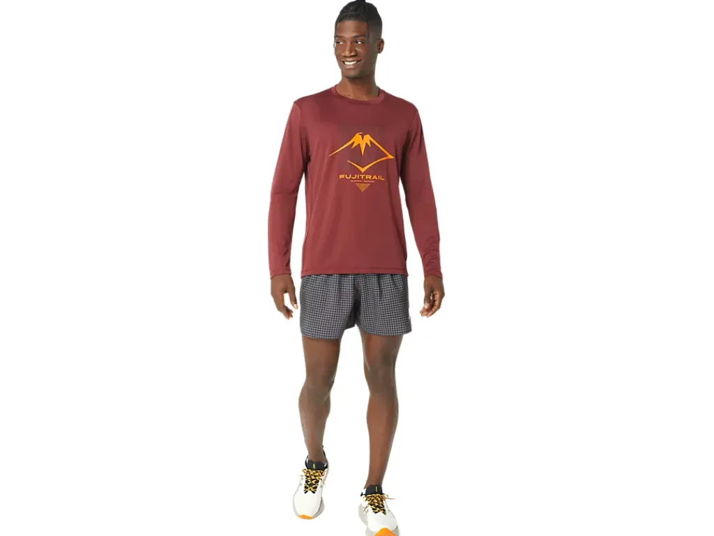 ASICS MEN FUJITRAIL LOGO LONG SLEEVE TOP-Men Trail Running|Extended Sizes
