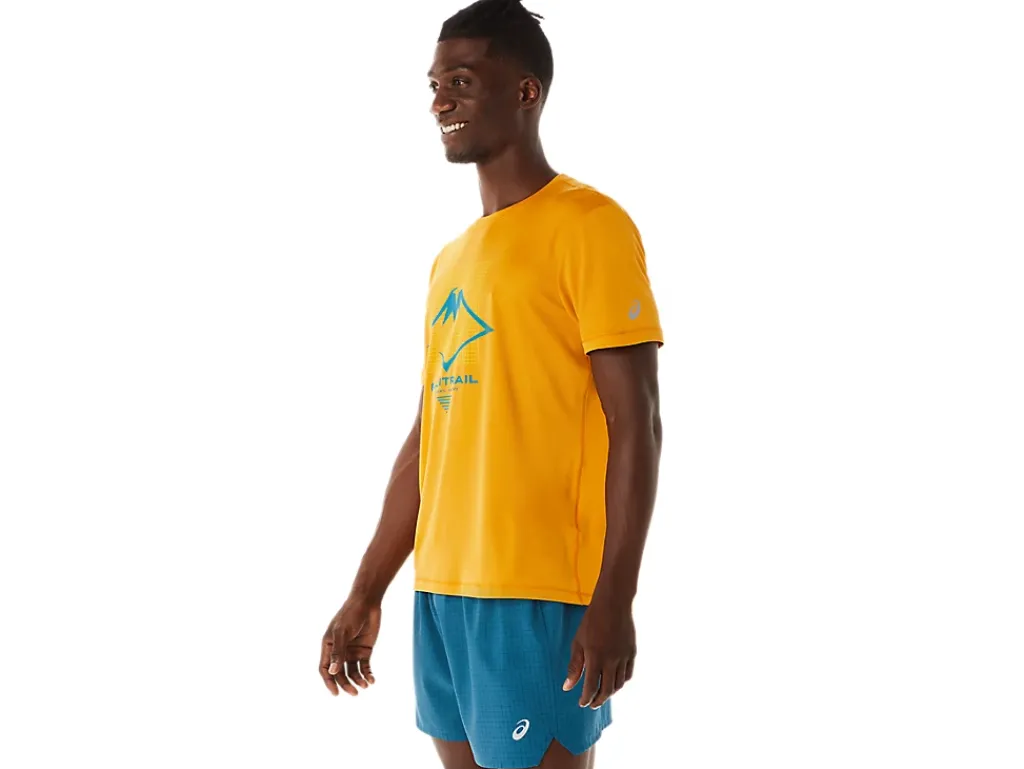 ASICS MEN FUJITRAIL LOGO SHORT SLEEVE TOP-Men Trail Running|Trail Running