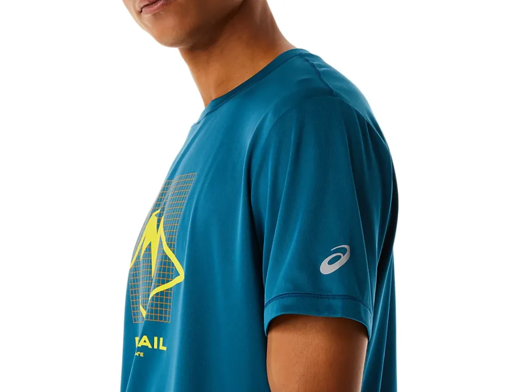 ASICS MEN FUJITRAIL LOGO SHORT SLEEVE TOP-Men Trail Running|Trail Running