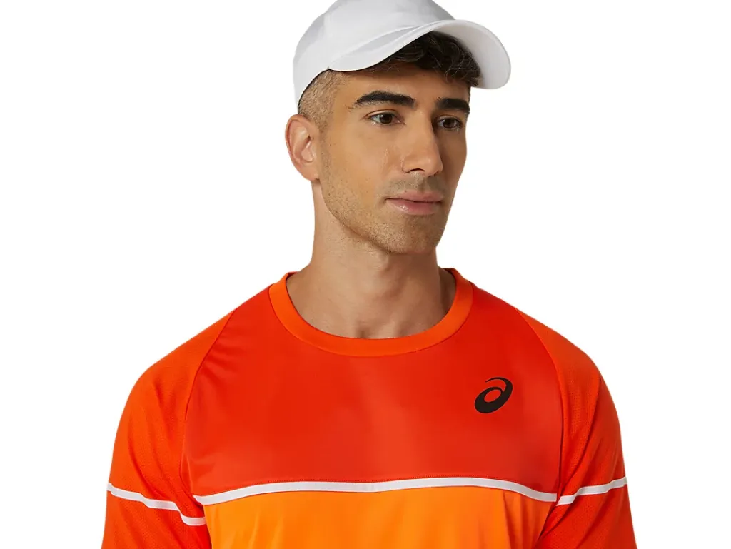 ASICS MEN GAME SHORT SLEEVE TOP-Men Tennis|Tennis
