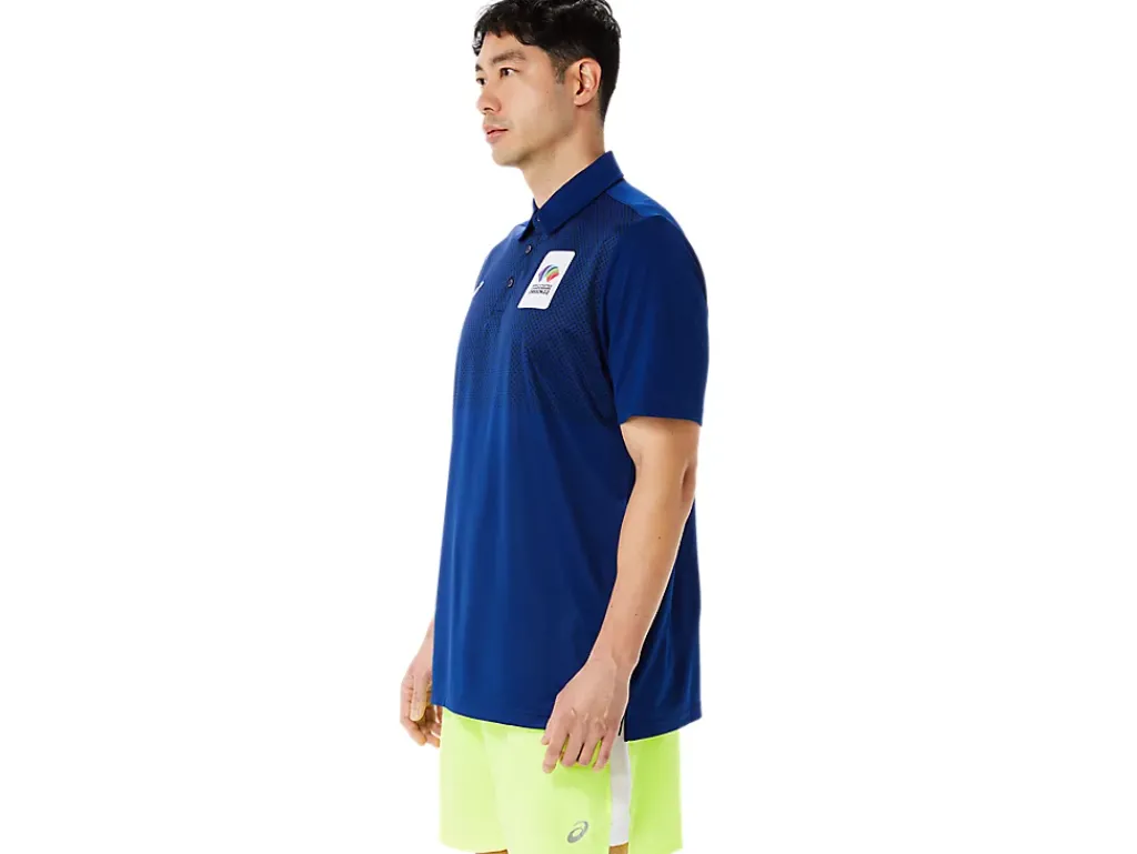 ASICS MEN HEX GRADIENT POLO WCH-Men T-Shirts & Tops