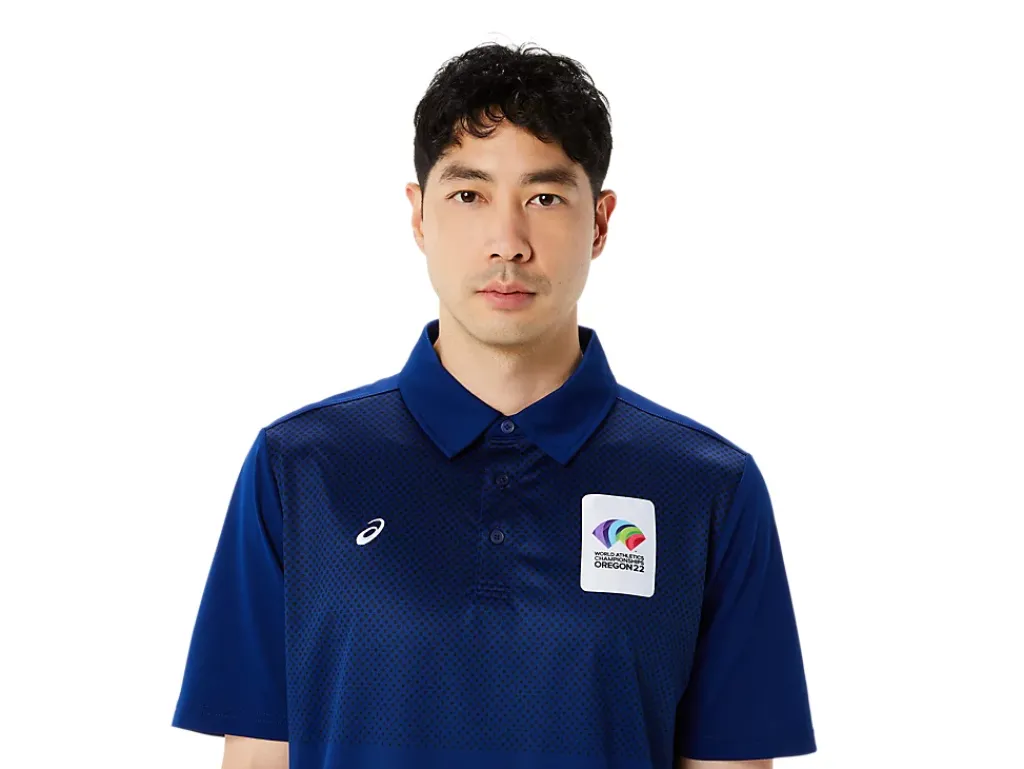 ASICS MEN HEX GRADIENT POLO WCH-Men T-Shirts & Tops