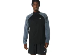 ASICS MEN ICON LONG SLEEVE 1/2 ZIP-Men T-Shirts & Tops