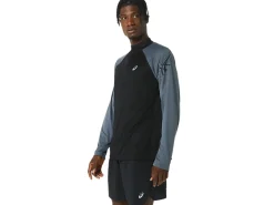 ASICS MEN ICON LONG SLEEVE 1/2 ZIP-Men T-Shirts & Tops