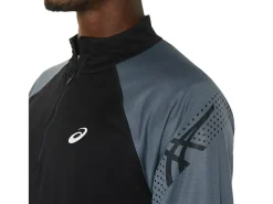 ASICS MEN ICON LONG SLEEVE 1/2 ZIP-Men T-Shirts & Tops
